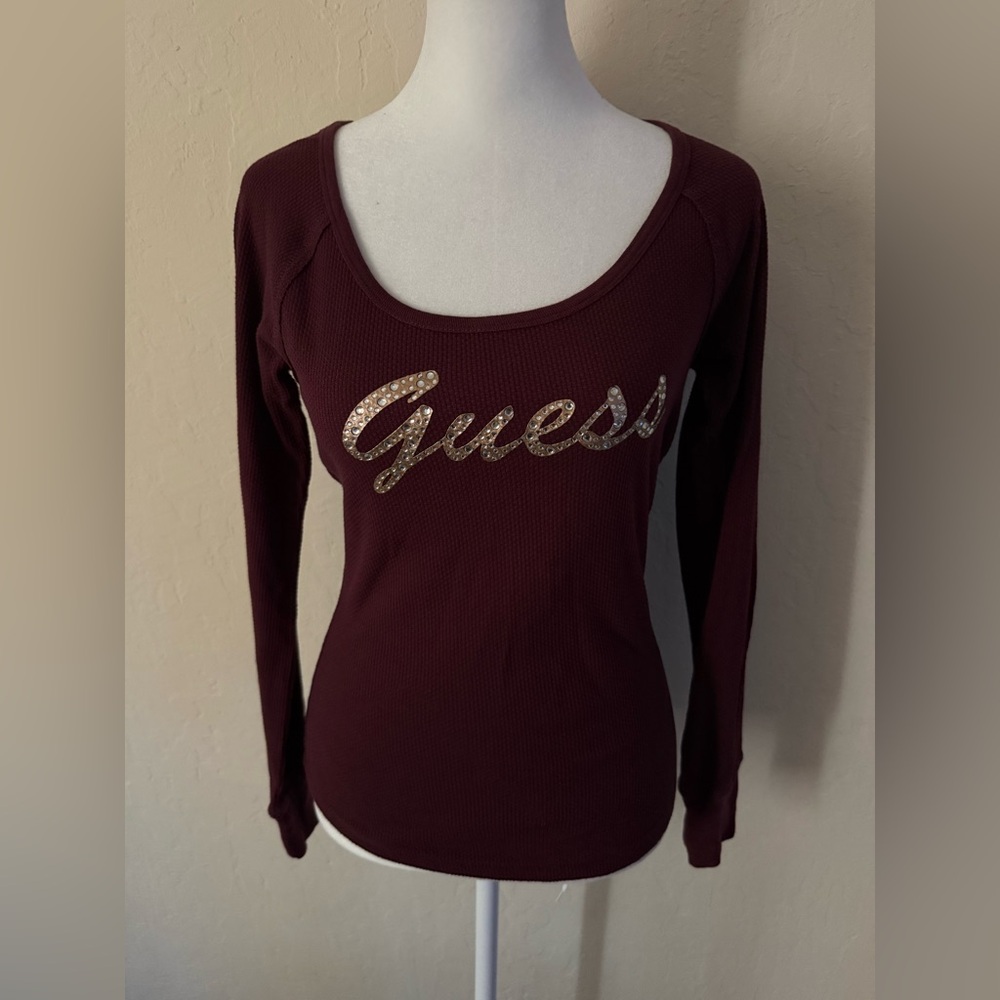 Guess long sleeve fitted top